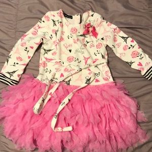 Girls Kate Mack Effiel Tower dress 2t worn once
